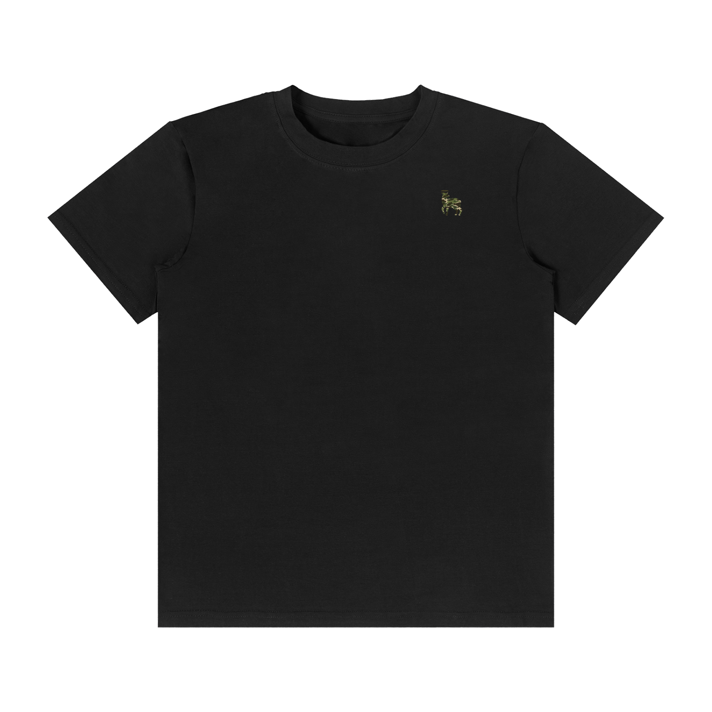 Camo lamb Classic Crew Neck Cotton T-Shirt