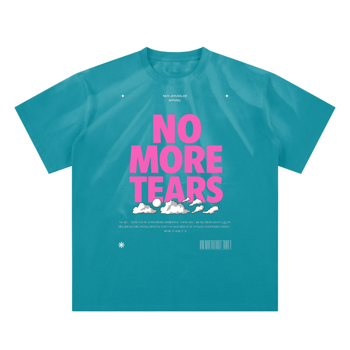 NO MORE TEARS Hand-Scrunched Sunfade T-Shirt