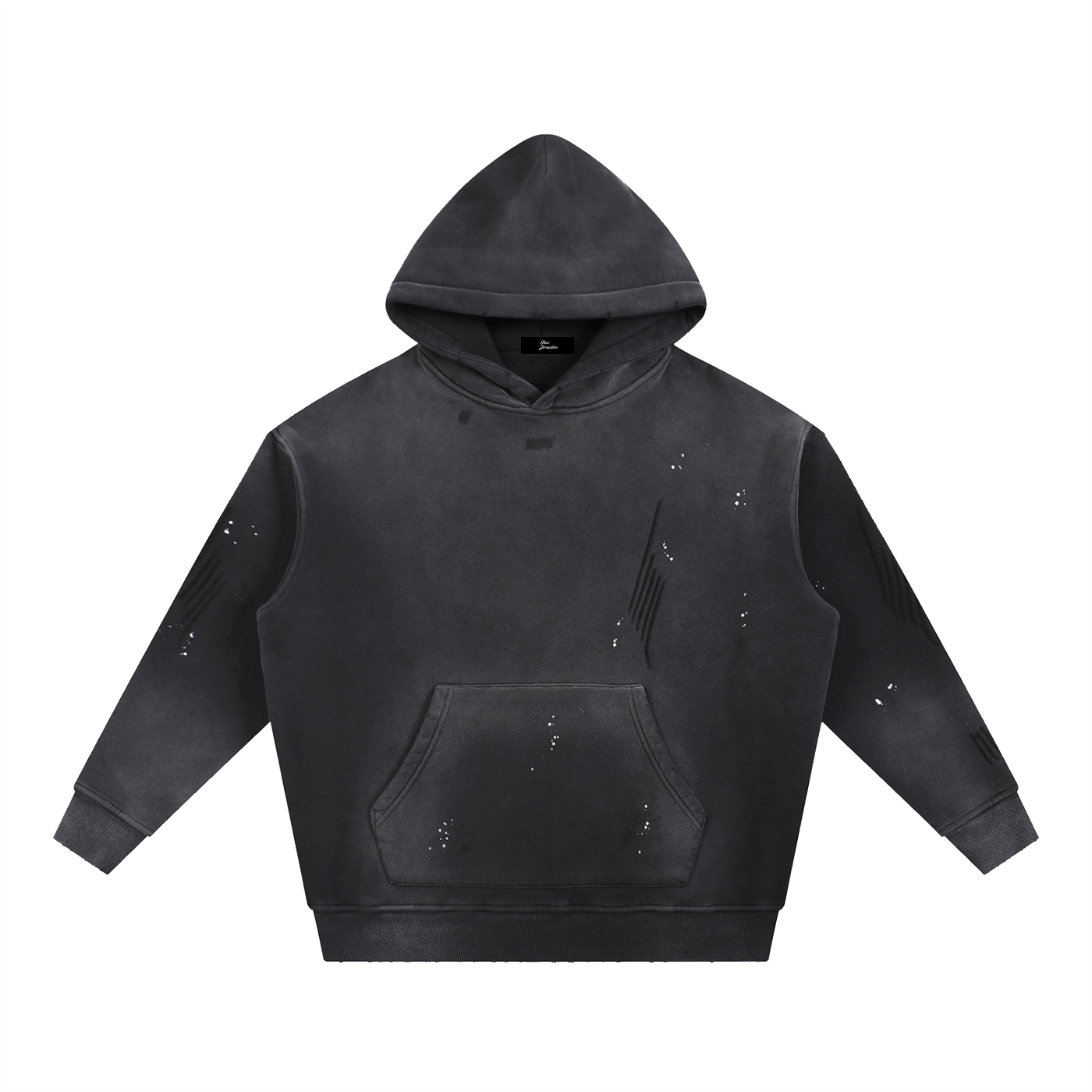 Egyptian Martyrs Vintage Washed Frayed Fleece Hoodie