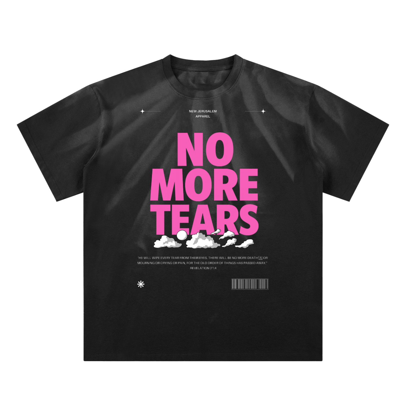 NO MORE TEARS Hand-Scrunched Sunfade T-Shirt