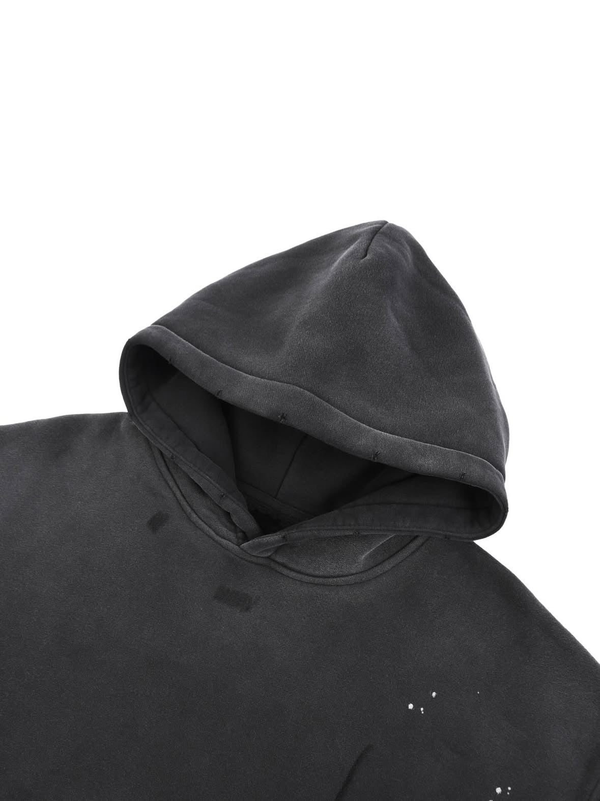 Egyptian Martyrs Vintage Washed Frayed Fleece Hoodie