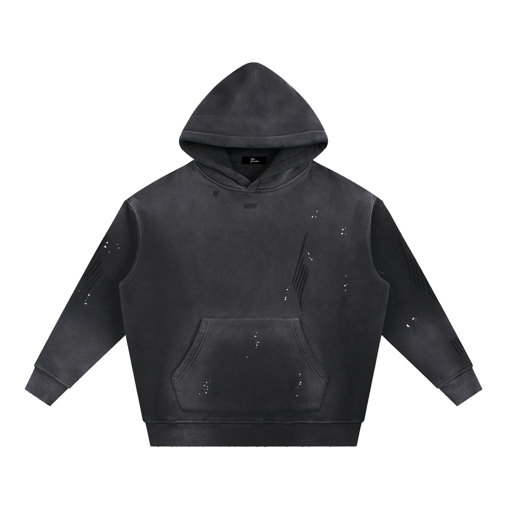 Egyptian Martyrs Vintage Washed Frayed Fleece Hoodie