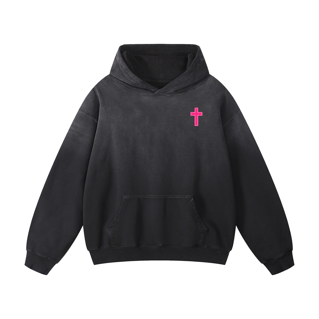 Heavyweight PINK LambSunfade Oversized Hoodie